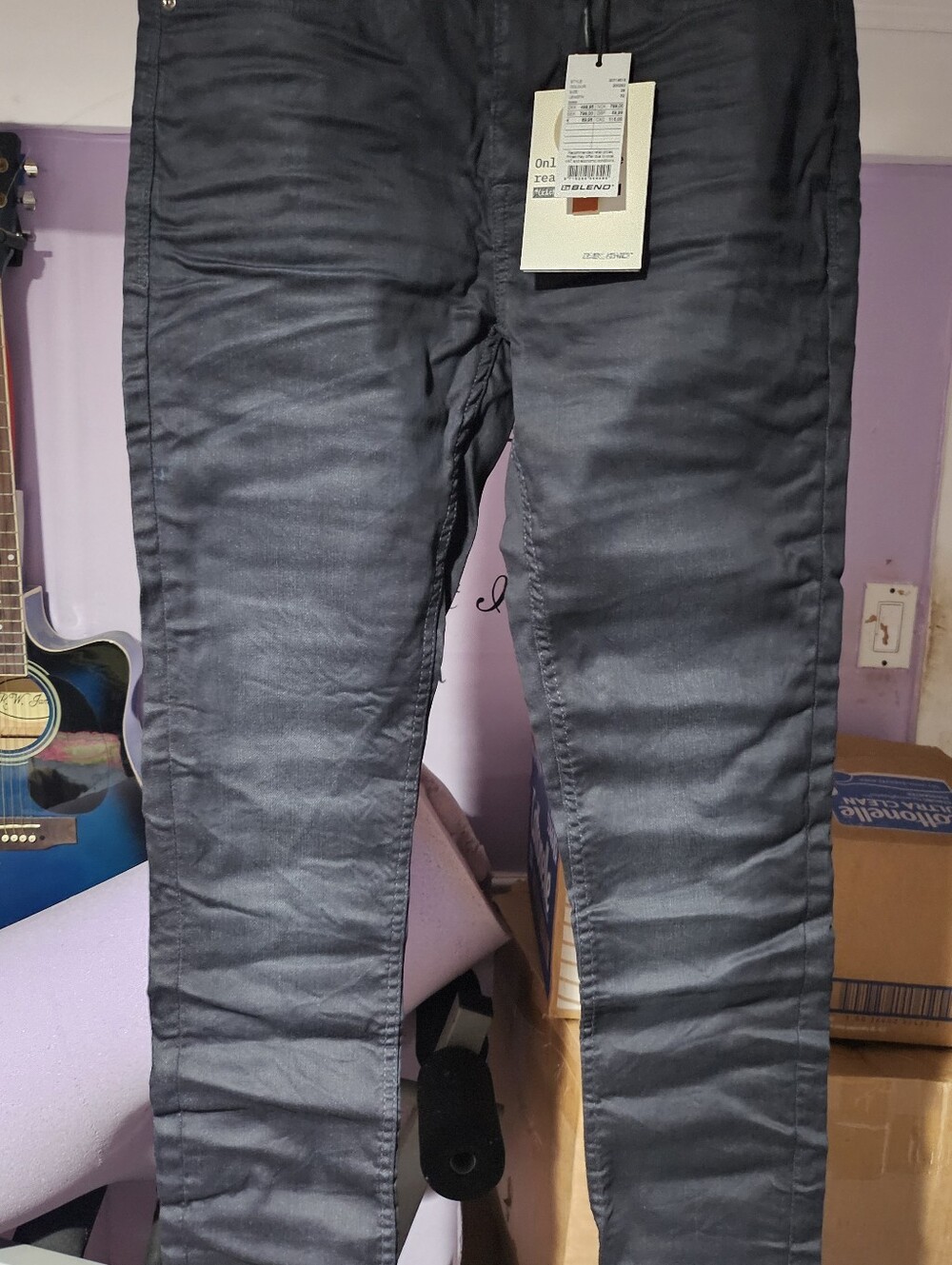 Men'snBlack Slim Stretch Jeans